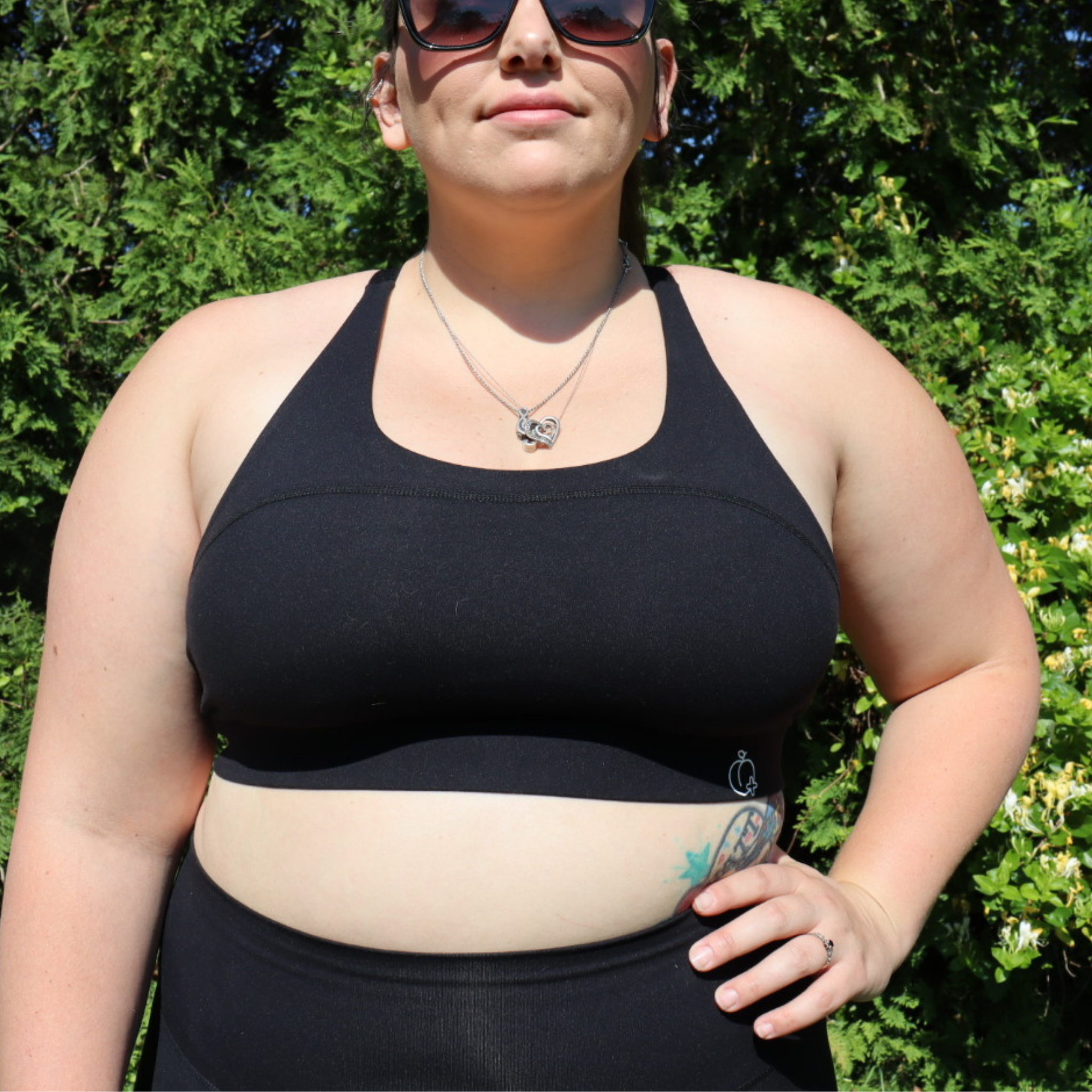 Plus size sales racerback sports bra