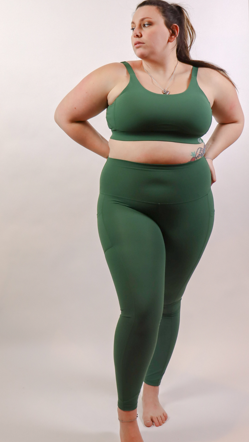 EssentialPlus Full Length Leggings - Emerald – PeachPlus Active