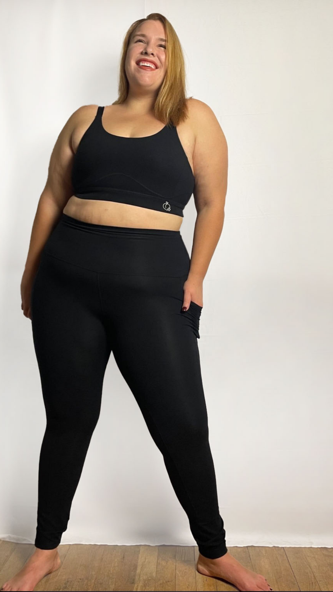 EssentialPlus Full Length Leggings - Bold Black – PeachPlus Active EssentialPlus Full Length Leggings - Bold Black – PeachPlus Active