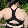 Sweets Racerback Sports Bra - Black Licorice