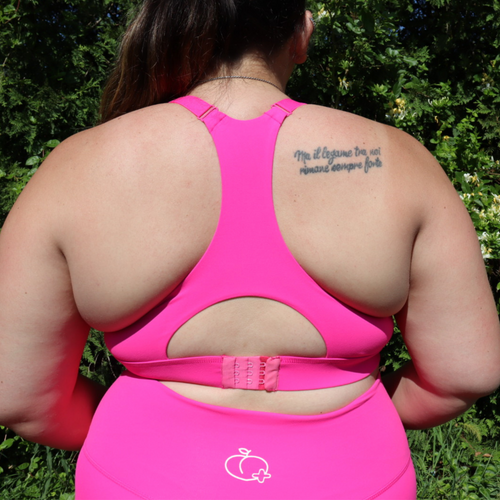 Sweets Racerback Sports Bra - Bubblegum