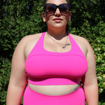Sweets Racerback Sports Bra - Bubblegum