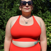 Sweets Racerback Sports Bra - Red Hots