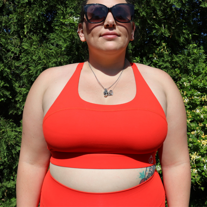 Sweets Racerback Sports Bra - Red Hots